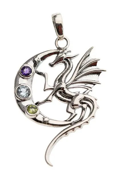 Bild von Drache in Mondsichel