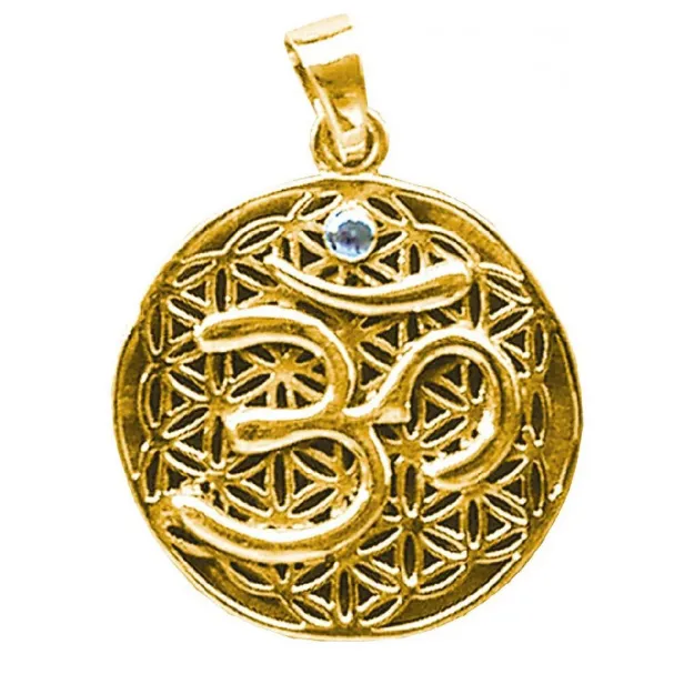 Bild von Anhänger Om 3 cm, Messing