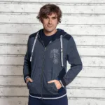 Bild von Sweatjacke in jeansblau von The Spirit of OM