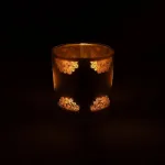 Bild von Kerzenhalter gefrosted/metallic Buddha