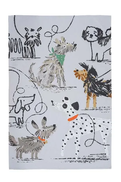 Bild von Dog Days Cotton Tea Towel - Ulster Weavers