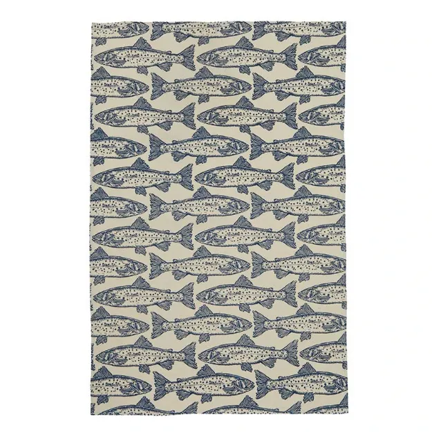Bild von Salmon Cotton Tea Towel - Ulster Weavers