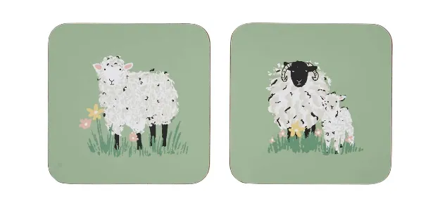 Bild von Woolly Sheep Coaster 4 Pack - Ulster Weavers