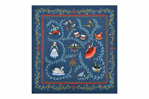 Bild von 12 Days of Christmas Cotton Napkin 2 Pack - Ulster Weavers