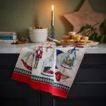 Bild von Christmas Ornaments Cotton Tea Towel - Ulster Weavers