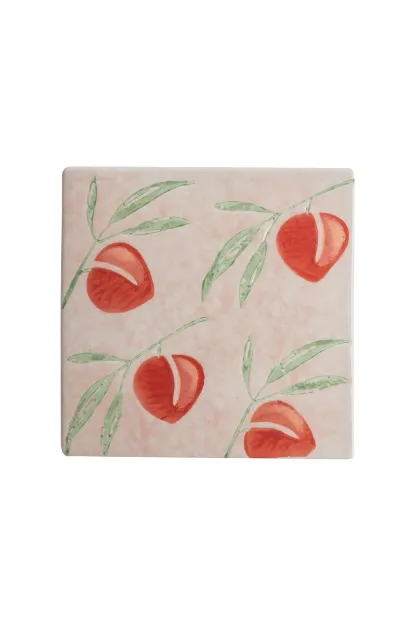 Bild von Untersetzer VINTAGE GARDEN red