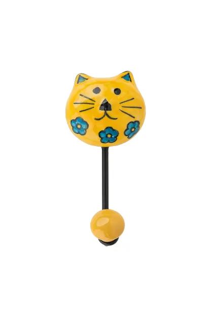 Bild von Wandhaken YELLOW MEOW