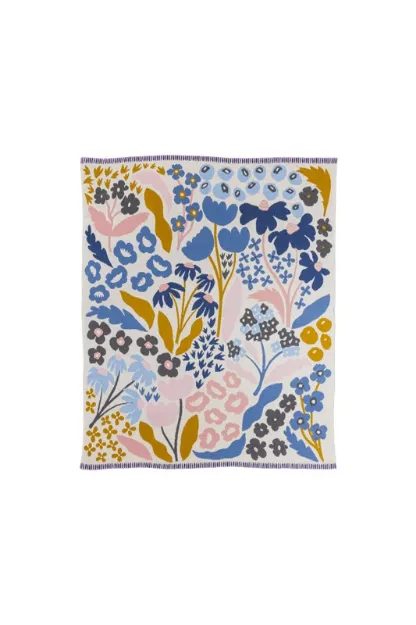 Bild von Strickdecke LILAE FLEUR