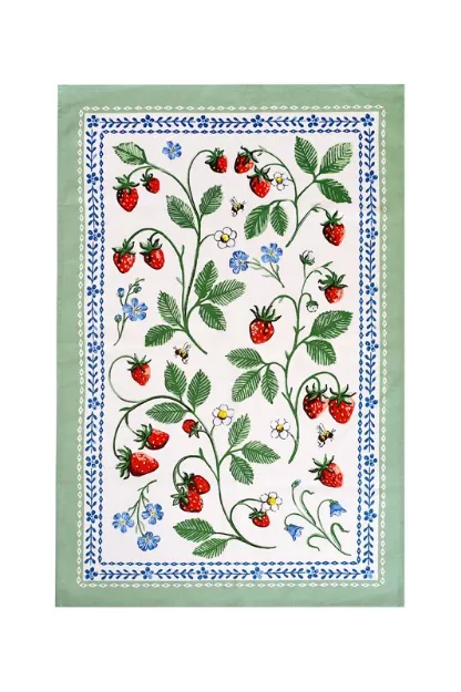 Bild von Strawberry Patch Cotton Tea Towel - Ulster Weavers