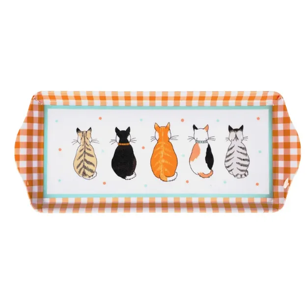 Bild von Cats In Waiting Small Tray - Ulster Weavers