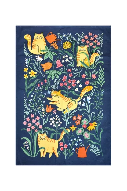 Bild von Marmalade Meadow Cotton Tea Towel - Ulster Weavers