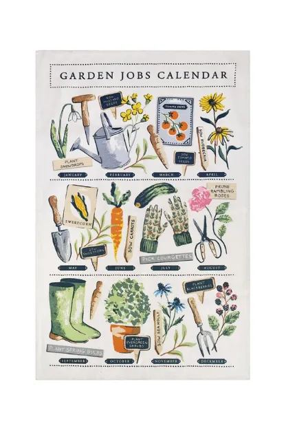 Bild von Time to Grow Jobs Tea Towel - Ulster Weavers