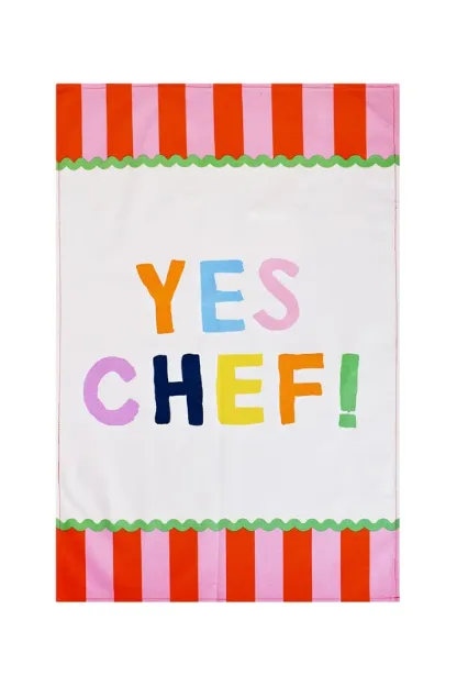 Bild von Yes Chef Cotton Tea Towel - Ulster Weavers