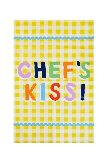 Bild von Yes Chef Kiss Cotton Tea Towel - Ulster Weavers