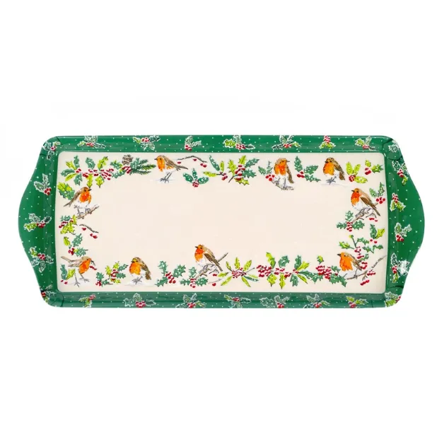 Bild von Christmas Robins Small Tray - Ulster Weavers