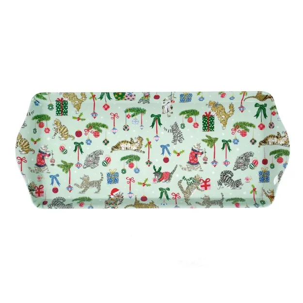 Bild von Christmas Cats Small Tray - Ulster Weavers