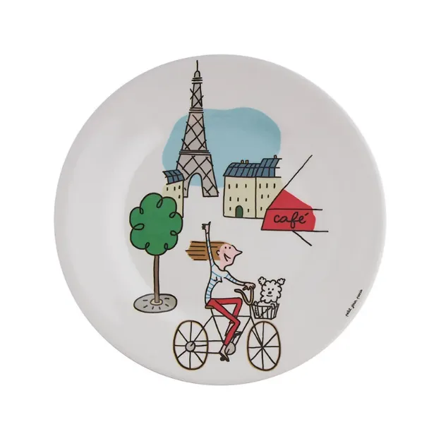 Bild von dessert plate paris à vélo, VE-6