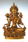Bild von Weisse Tara, Messing, 20 cm hoch