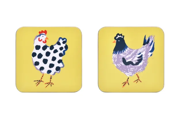 Bild von Chick Chicken Coaster 4 Pack - Ulster Weavers