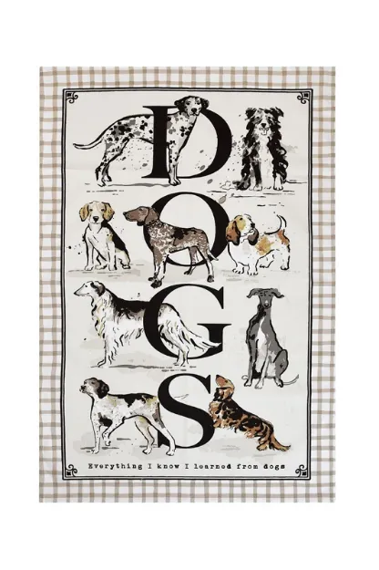 Bild von Country Dogs Cotton Tea Towel - Ulster Weavers