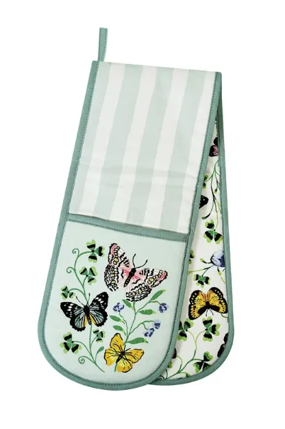Bild von Butterfly Grove Double Oven Glove - Ulster Weavers