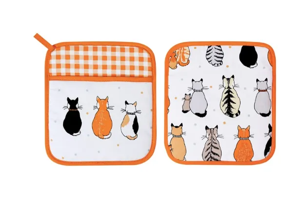 Bild von Cats In Waiting Pot Mitt - Ulster Weavers