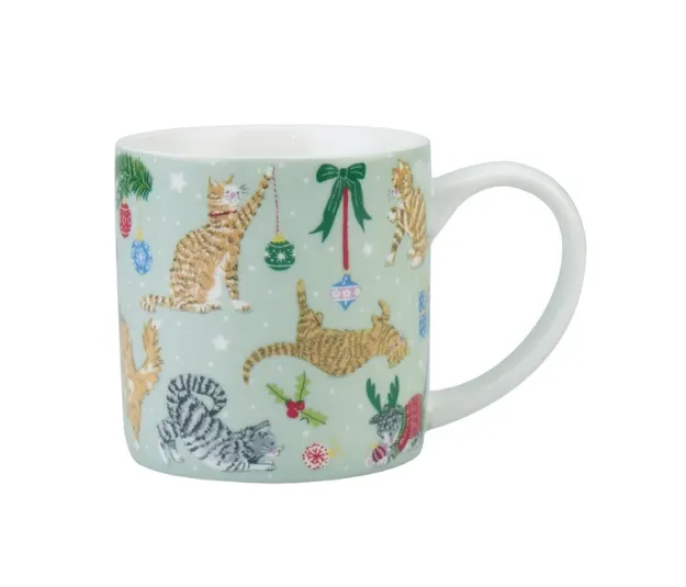 Bild von Christmas Cats New Bone China Mug - Ulster Weavers