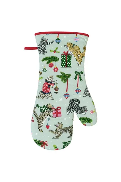 Bild von Christmas Cats Oven Gauntlet - Ulster Weavers