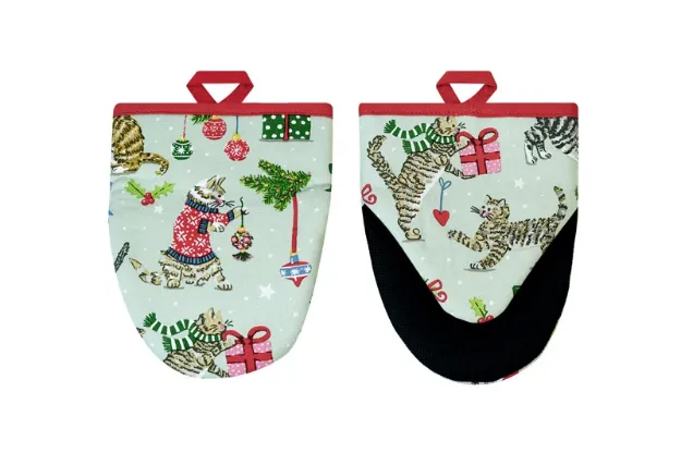Bild von Christmas Cats Microwave Mitts - Ulster Weavers
