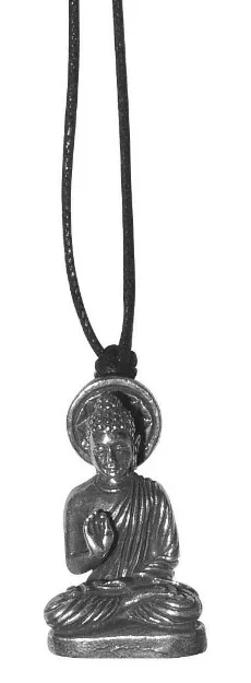 Bild von Halskette Buddha Messing 3cm