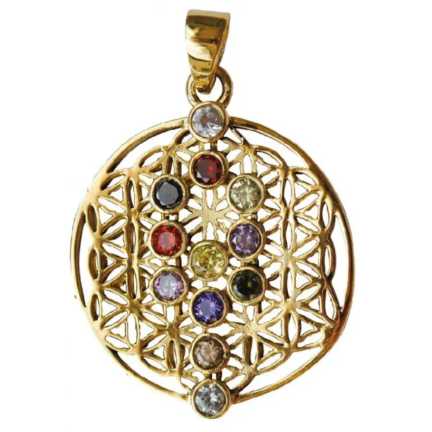 Bild von Anhänger Lebensbaum 3 cm, Messing