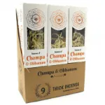 Bild von Green Tree Champa & Olibanum Botanical Incense, 9 dicke Stäbchen