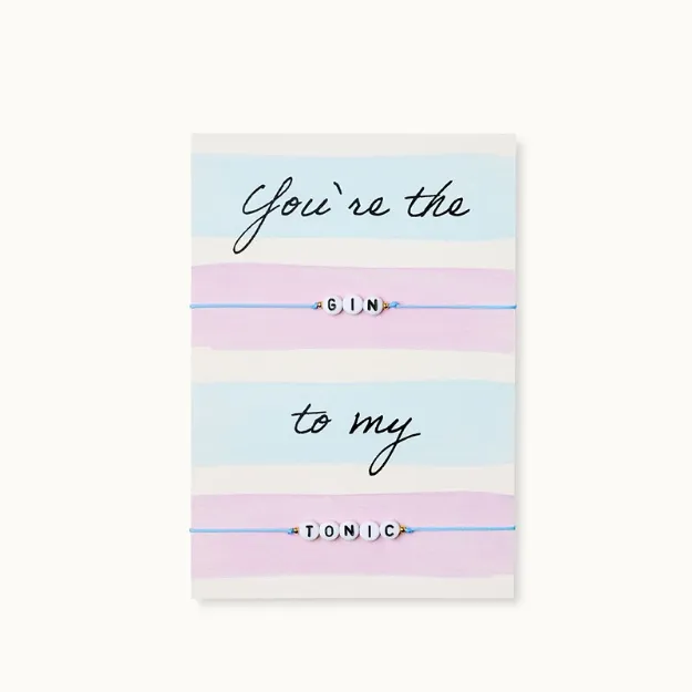 Bild von Armband-Karte:  Gin To My Tonic - by vivi.