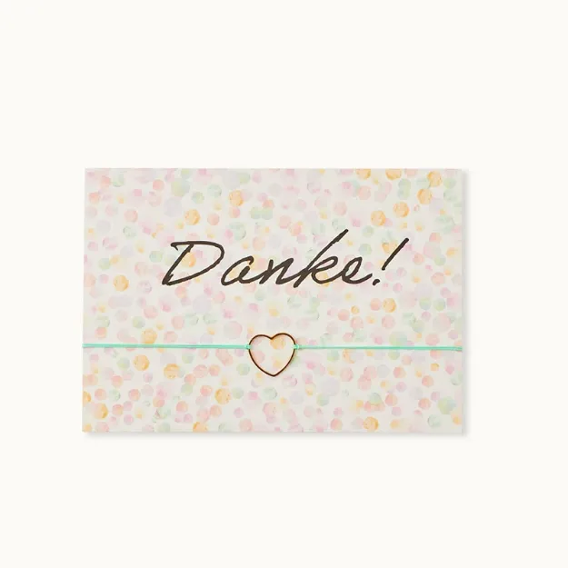 Bild von Armband-Karte: Danke - Punkte - by vivi.