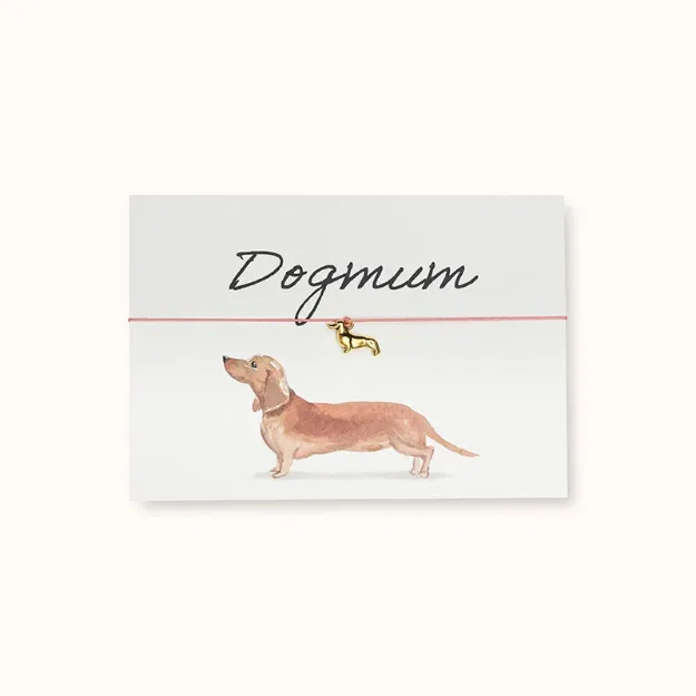 Bild von Armband-Karte: Dogmum - Dachshund - by vivi.