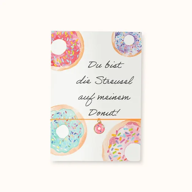 Bild von Armband-Karte: Donut Streusel - by vivi.