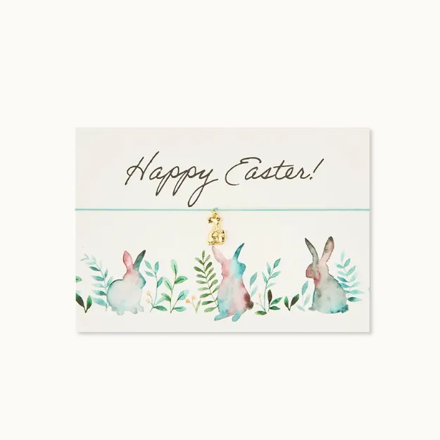 Bild von Armband-Karte: Frohe Ostern Bunny - by vivi.