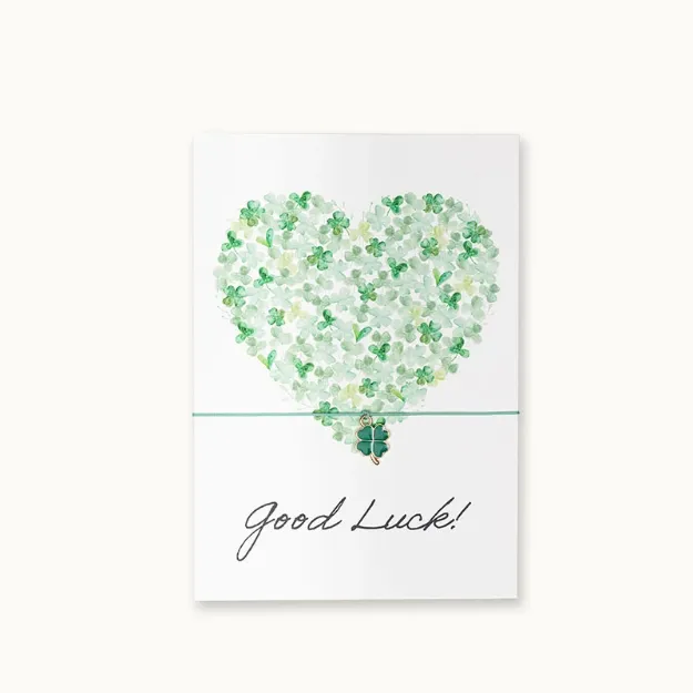 Bild von Armband-Karte: Good Luck! - by vivi.