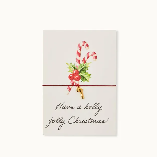 Bild von Armband-Karte: Holly Jolly Christmas - by vivi.