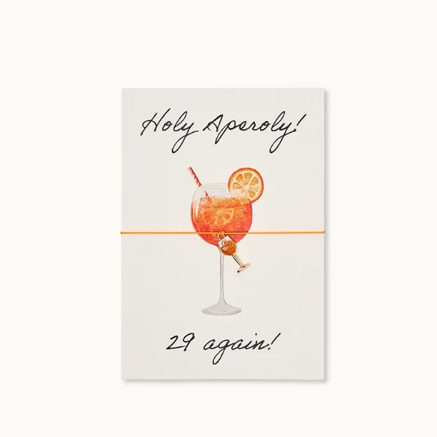 Bild von Armband-Karte: Holy Aperoly! 29 again! - by vivi.