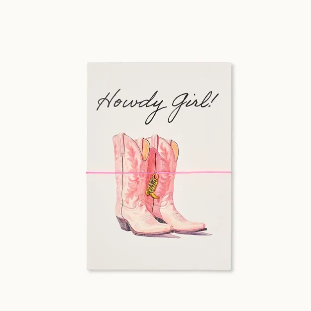 Bild von Armband-Karte: Howdy Girl Boots - by vivi.