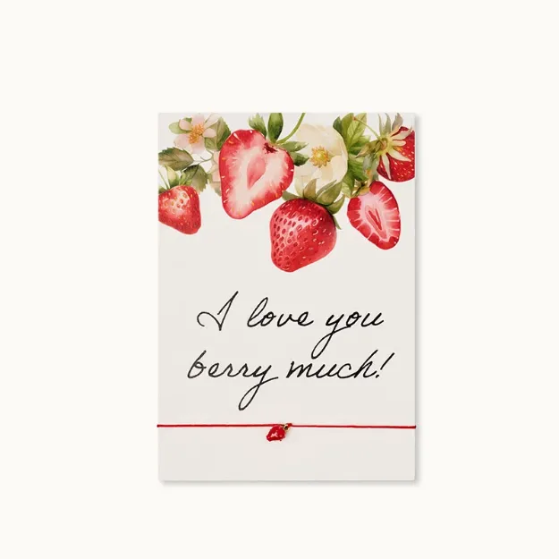 Bild von Armband-Karte: I love you berry much - by vivi.