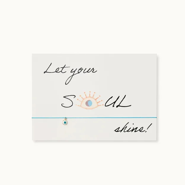 Bild von Armband-Karte: Let Your Soul Shine - by vivi.