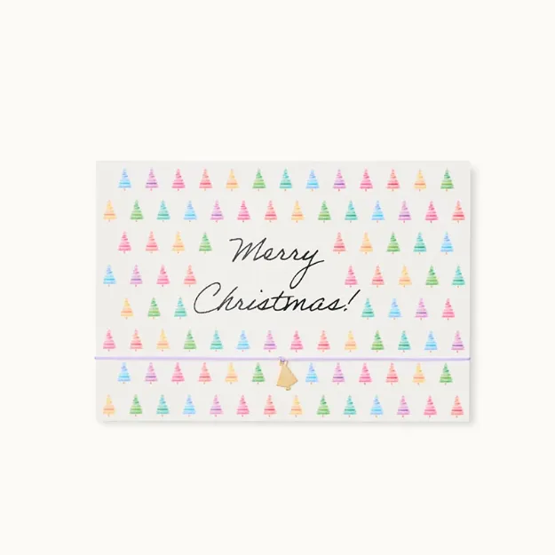 Bild von Armband-Karte: Merry Christmas Colorfull - by vivi.