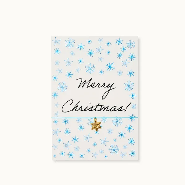 Bild von Armband-Karte: Merry Christmas Snow - by vivi.