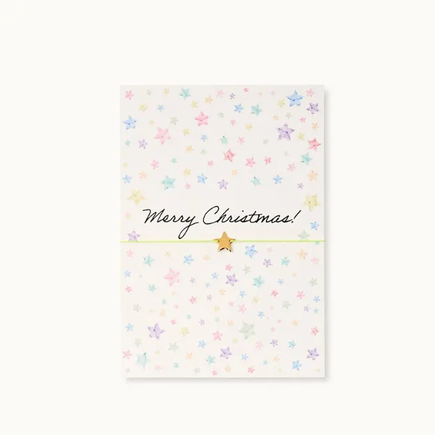 Bild von Armband-Karte: Merry Christmas Stars - by vivi.