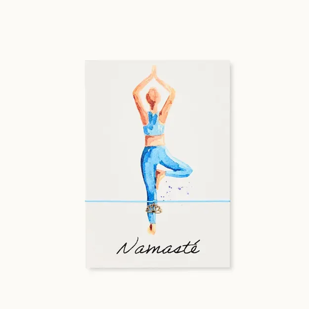 Bild von Armband-Karte: Namasté - by vivi.