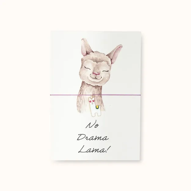 Bild von Armband-Karte: No Drama Lama - by vivi.