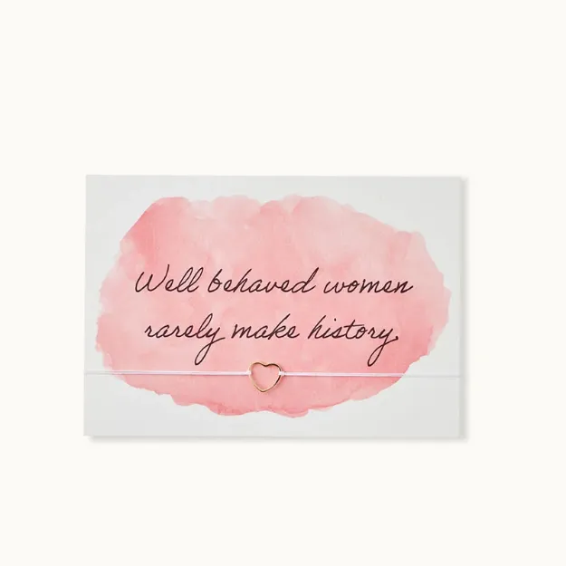 Bild von Armband-Karte: Wellbehaved Women - by vivi.