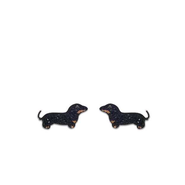 Bild von Brosche für Slipper: Dackel - by vivi.